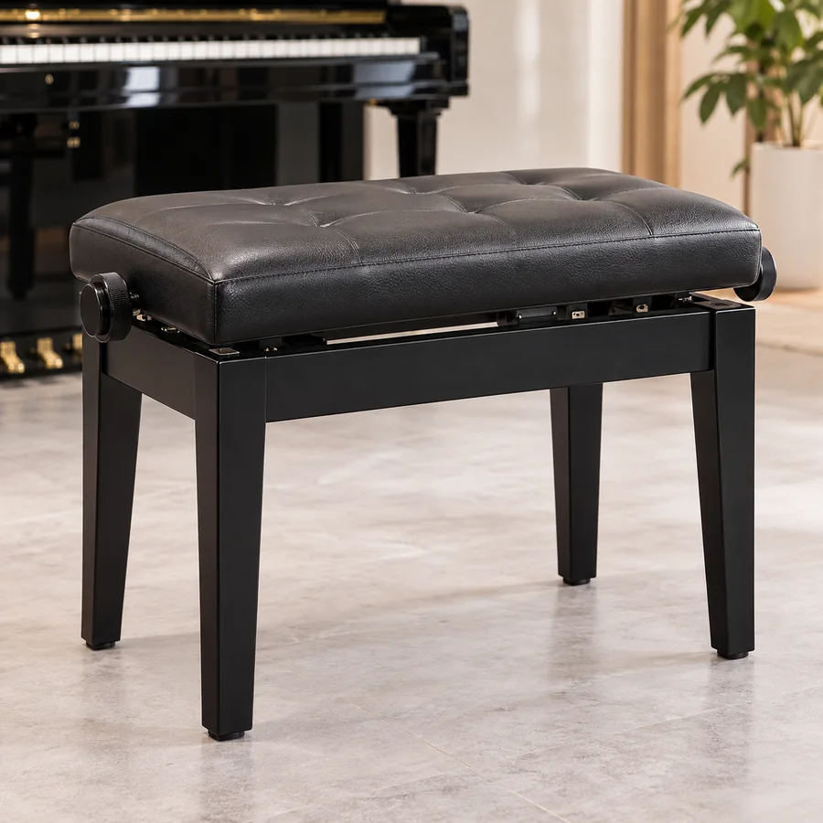 Ghế piano nâng hạ bọc da