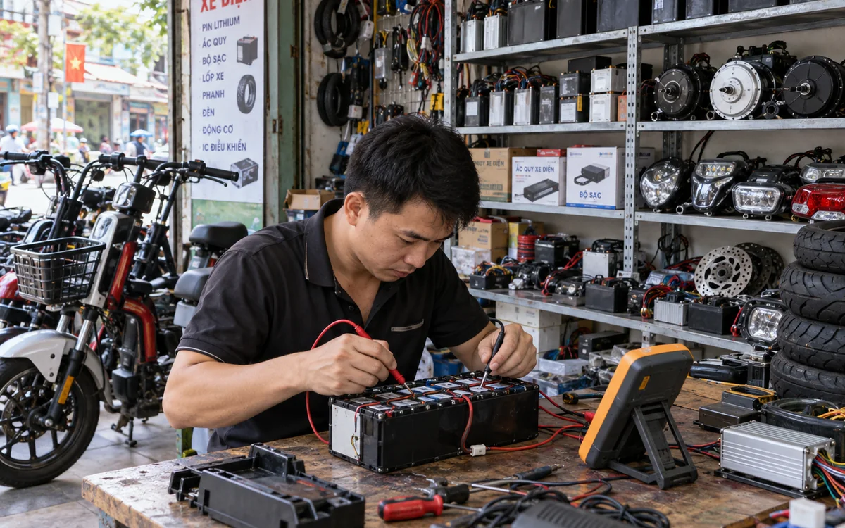 Dấu hiệu ắc quy xe đạp điện cần thay mới