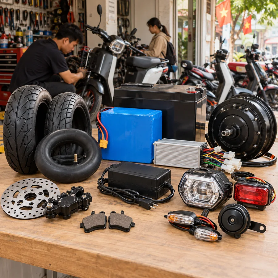 Đèn led pha xe điện